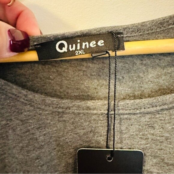 Quinee Women's Short Sleeves Maternity Dress Nursing Breastfeeding Size 2XL NWT - Picture 8 of 15